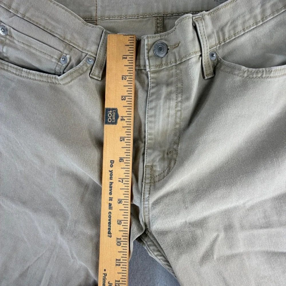 Levi 511 Slim Fit Pants Mens 32x32 Khaki Tan Cotton Stretch Twill Casual Chinos